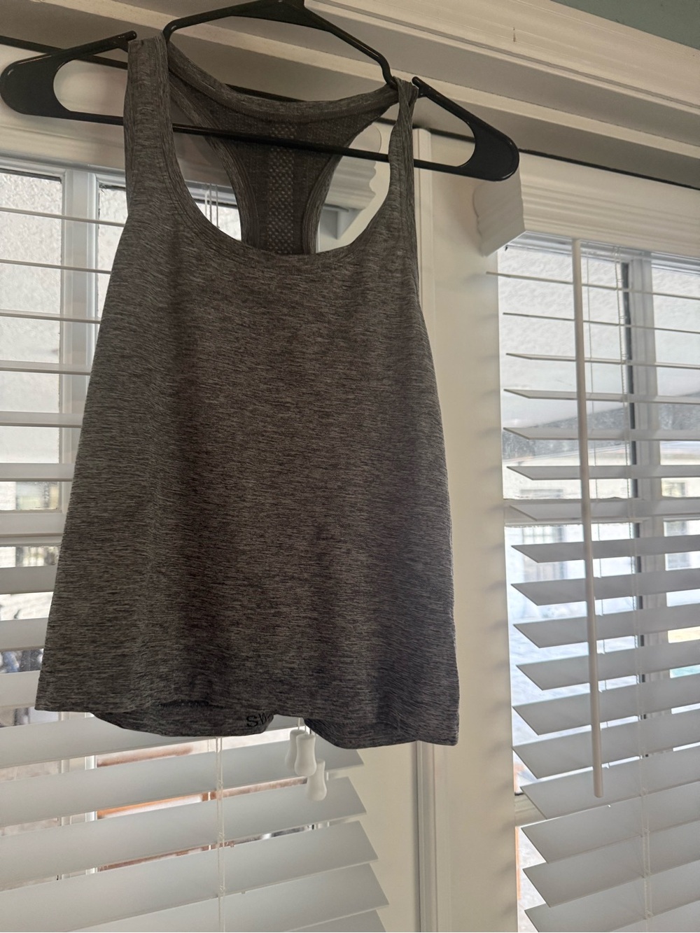 Grey Racerback Tank Top - Women